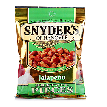 美国进口 snyders施耐德普莱面包酥片墨西哥胡椒味56g(新旧包装交替