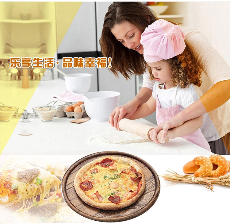 爱享佳（ienjoyplus）PIZZA烤盘 8吋圆型活底加深336208 (重轨碳钢+Q2黄金不沾)