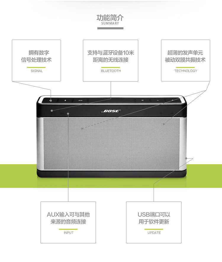 Bose SoundLink 蓝牙扬声器III 无线音箱/音响