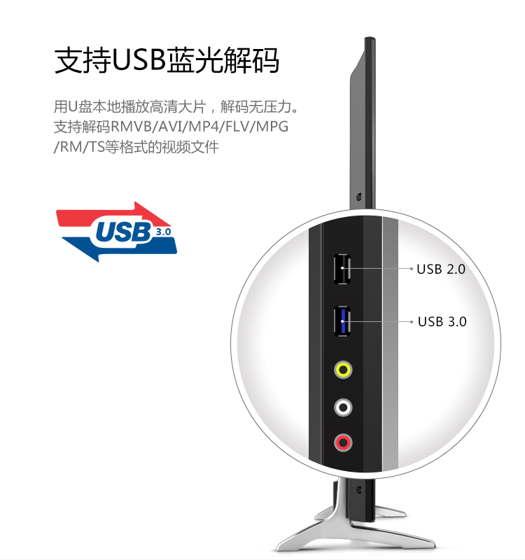 酷开(coocaa)K55J 55英寸全高清智能网络液晶平板电视 酷开系统 WiFi(黑色)