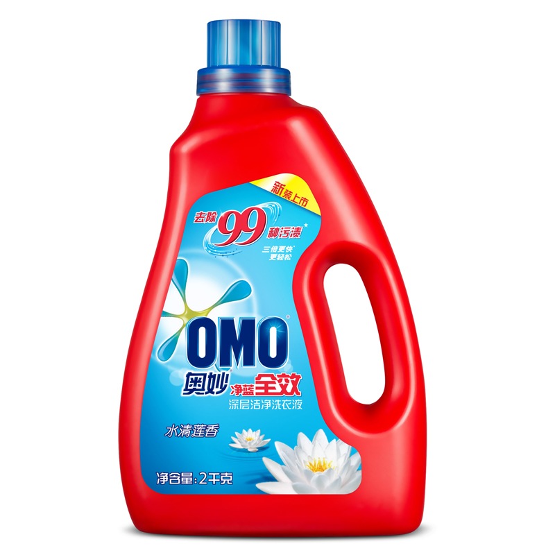 奥妙 净蓝全效水清莲香深层洁净洗衣液2kg