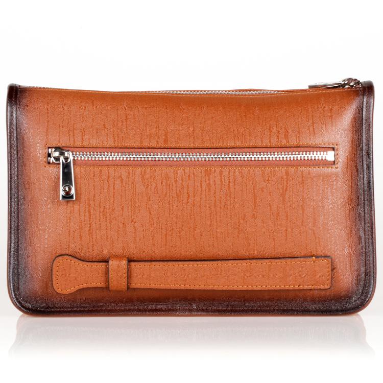 金利来 goldlion 手包商务男士真皮手抓包手拿包男包专柜黄棕色