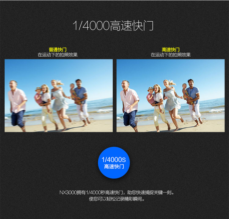 三星（SAMSUNG） NX3000智能WIFI 微型单电套机（16mm-50mm）内置16G卡 闪光灯（白色）