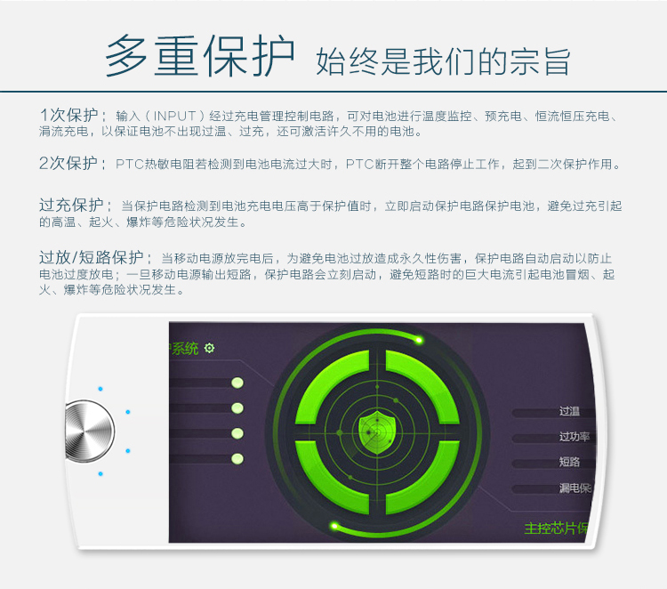 飞利浦 5200毫安 移动电源/充电宝 双USB输出 DLP2053 粉色
