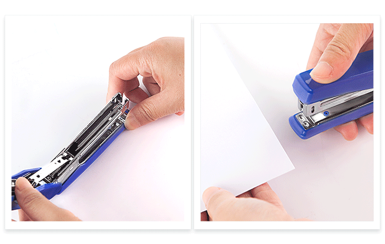 广博(guangbo)10#订书机套装(订书器自带起订功能 订书针)颜色随机