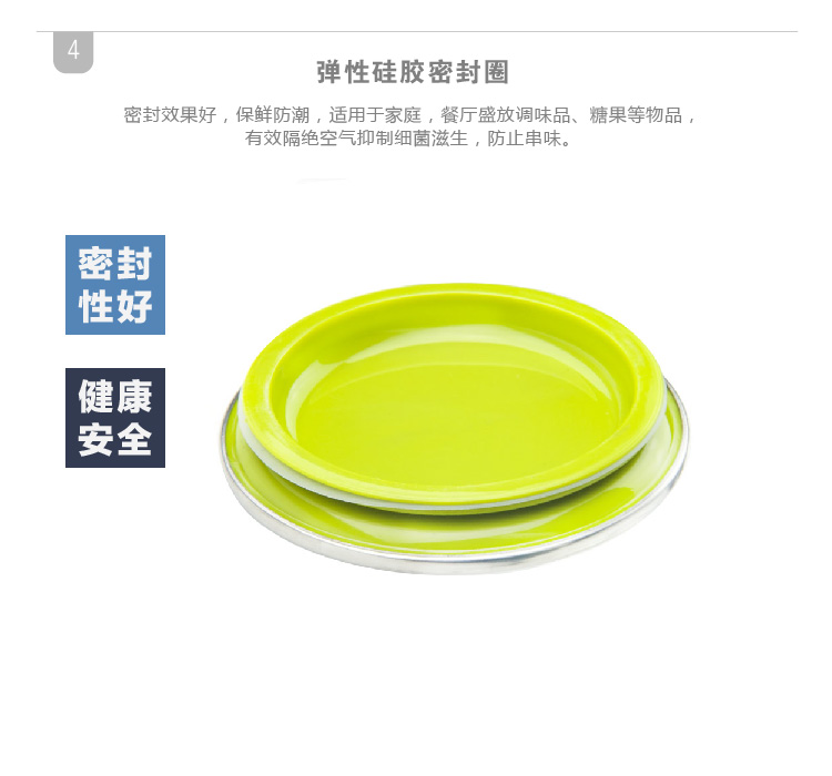 
                                        建厦 圆形玻璃储物罐3件套装（400ML+400ML+1000ML） J-441                