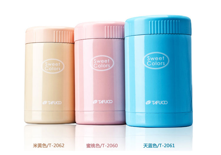 
                                        
                                        泰福高（TAFUCO）保温饭盒 不锈钢保温粥桶焖烧杯便当盒 附赠包T-2061天蓝色400ML                