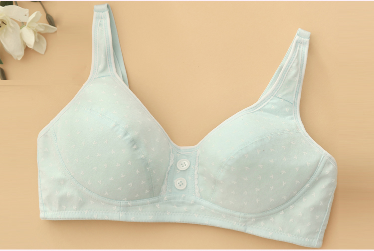 可娃衣 少女文胸bw14w518无托小背心文胸蓝色85b