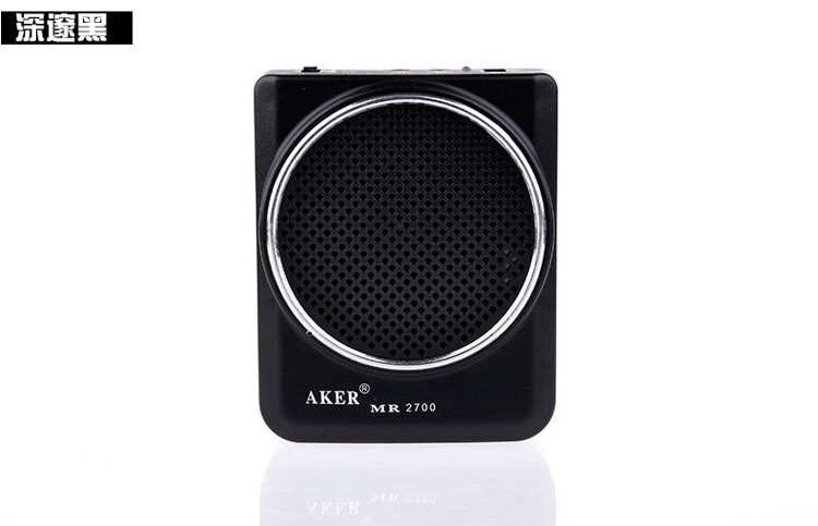 
                                        爱课(AKER)MR2700小蜜蜂喊话器扩音器便携式教学导游腰挂音响(黑色)                
