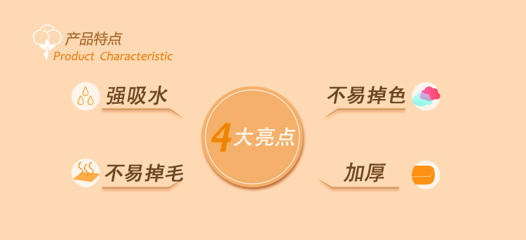 
                                        【京东超市】佳佰 毛巾长绒棉加厚毛巾咖色2件装                