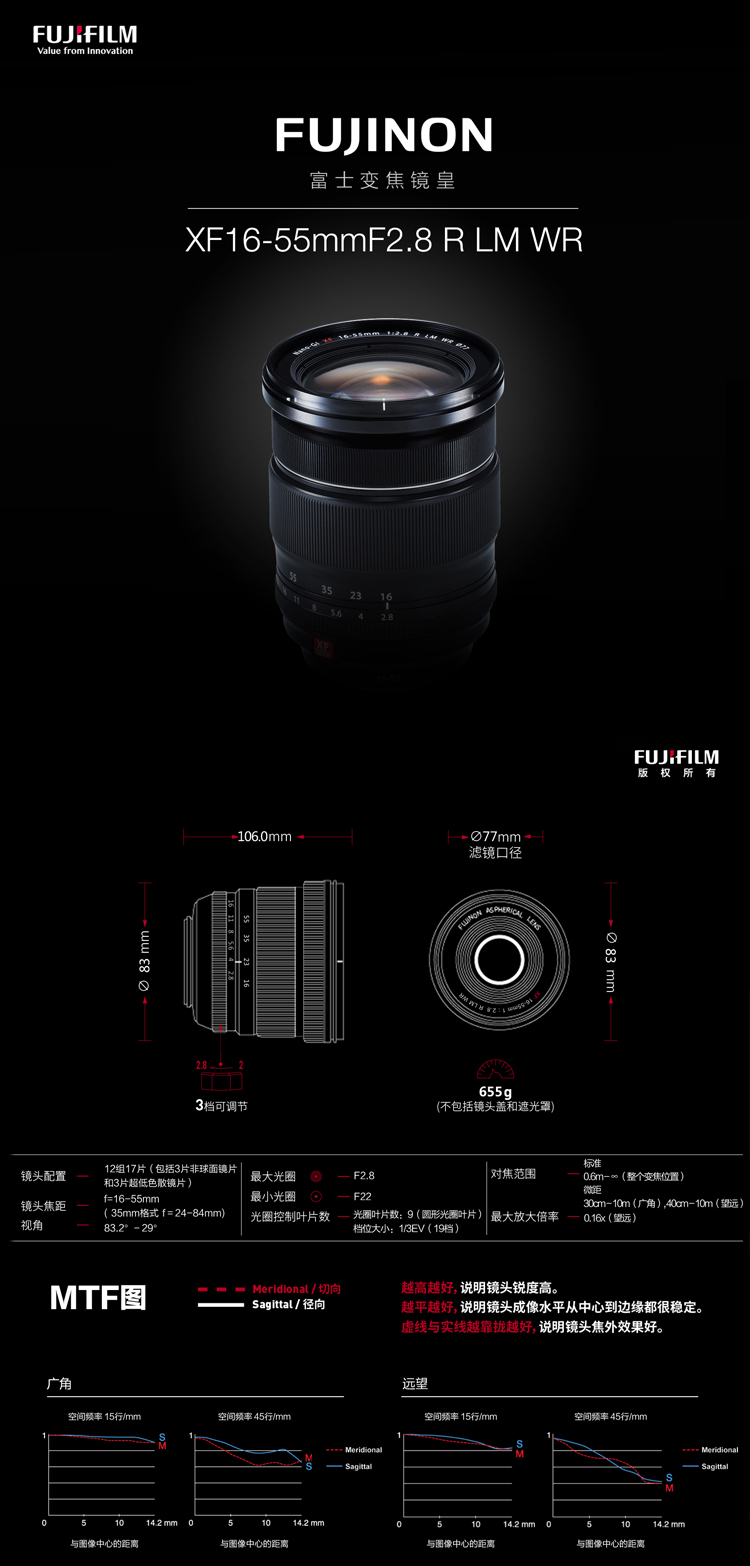 富士（FUJIFILM）XF16-55mm F2.8 R L...-京东