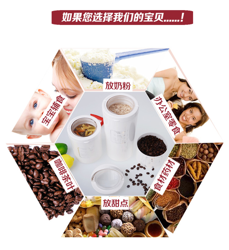 安雅（anya）新款储物罐密封罐D687茶叶罐圆形奶粉罐小号红色