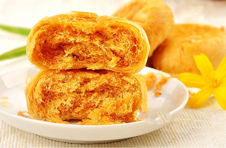 闽台特产 泉利友 肉松饼 原味 整箱装2500g