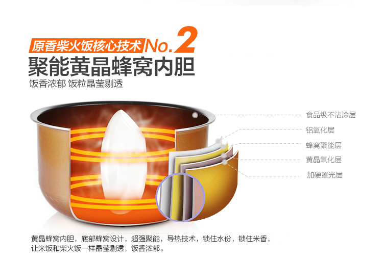 
                                        美的（Midea）电饭煲 涡轮除泡防溢锅 智能预约 聚能釜内胆5L电饭锅MB-FS506C                