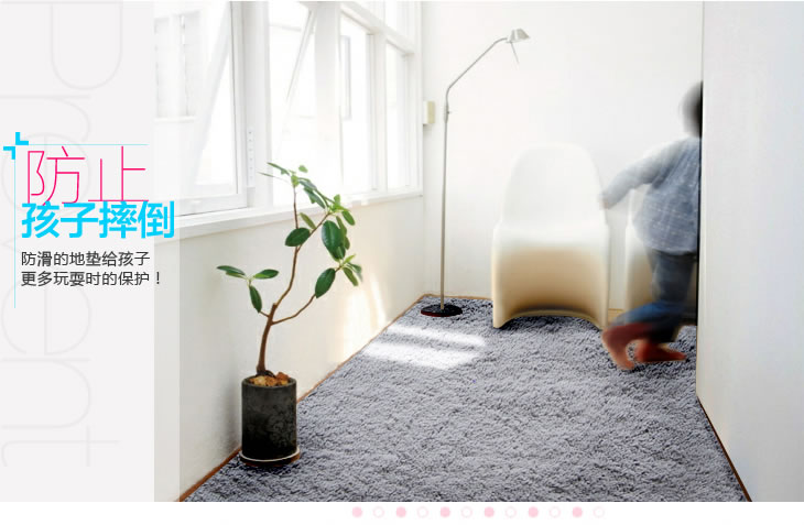富居(FOOJO)长绒门垫玄关防滑脚垫地垫40*60cm驼色