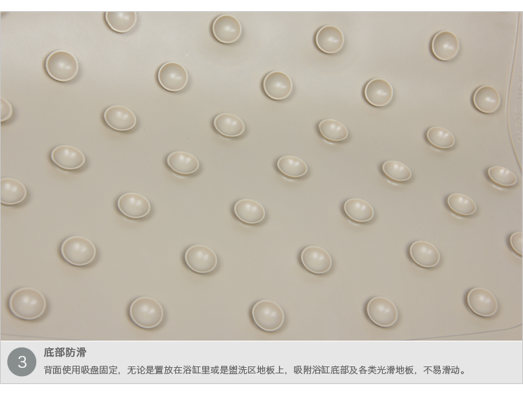 
                                        【京东超市】德国瑞德 RIDDER 圆形足底按摩浴室防滑垫 PVC环保材质 直径55cm 银灰色 68209                