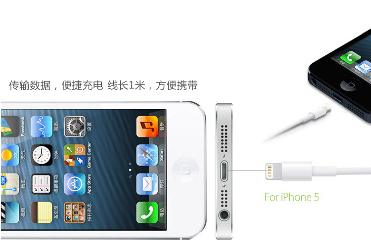 
                                        
                                                            幻响（i-mu）苹果数据线 iPhone11pro/XsMax/XR/8快充手机充电线 1米白色 适用于苹果6S/7/8Plus/iPadAir/Pro                