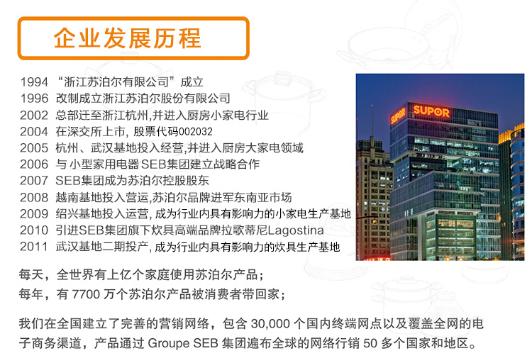 
                                        
                                        苏泊尔supor炫彩鸣笛不锈钢水壶SS30R1                