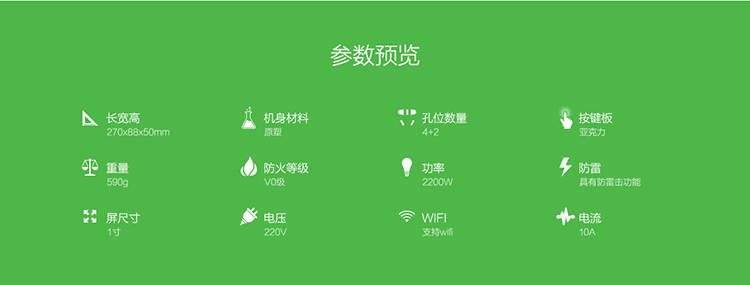 微插座（atsmart） M5 智能插座 微信远程控制 双USB快充