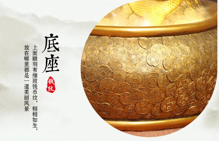 
                                        水乡故事流水喷泉摆件 招财进宝 家居客厅办公室风水玄关电视柜办公室摆设 送领导送长辈节日礼品                