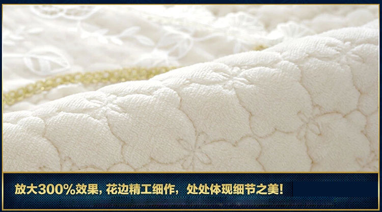 
                                        
                                                            青苇 法莱绒 防滑沙发坐垫 玫瑰款 米色70*70                