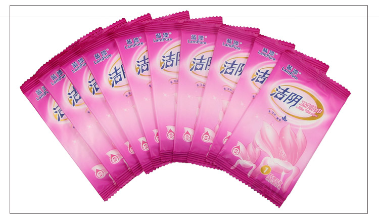蓝漂洁阴舒爽湿纸巾10片装(10包)