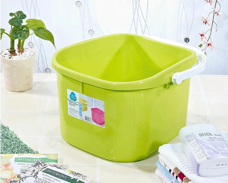 
                                        
                                                            茶花 塑料盆塑料桶水桶舒益洗脚盆 0351                