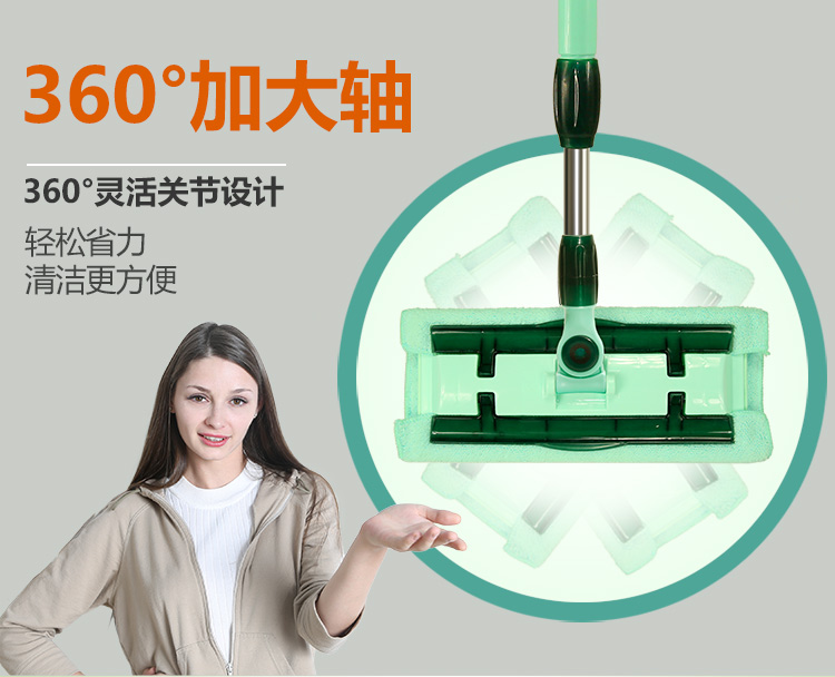 
                                                                                利临 平板大拖把工业用酒店大堂商场尘推大号拖布排拖60cm棉纱不锈钢杆拖把                