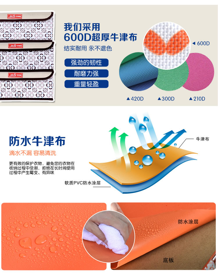 
                                        
                                        百草园 内衣收纳盒收纳箱三件套 咖啡印花                