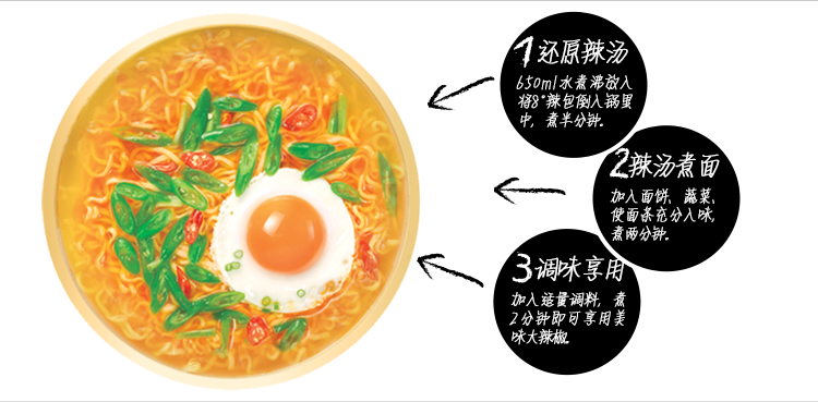 白象 方便面 大辣椒 红油爆椒牛肉112g*5包 五连包装