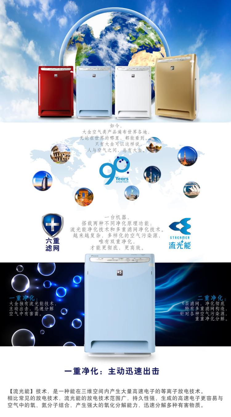 
                                        
                                                            大金（DAIKIN）空气净化器家用标准型 KJ336F-K01(MC70KMV2) 经典白                