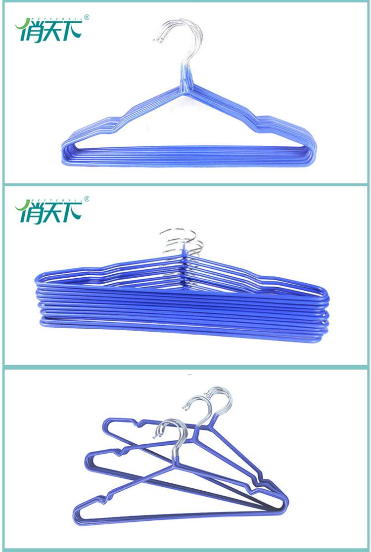 
                                        
                                        俏天下 衣架 浸塑晾衣架 衣服撑子 成人儿童防滑衣服架子 干湿两用晒衣架 儿童衣架QTX120C十二支装                