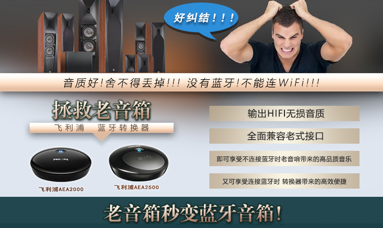飞利浦（PHILIPS）AJ7400 苹果iPhone6S/6Plus/5/4/iPad双接口充电器 音乐底座音响/蓝牙音箱 时钟/FM收音机