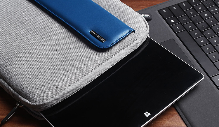 亿色（ESR）新锐系列 Surface Pro 4/Pro 3内胆包 防水平板电脑保护套 便携式手提电脑包 12英寸 魔力黑
