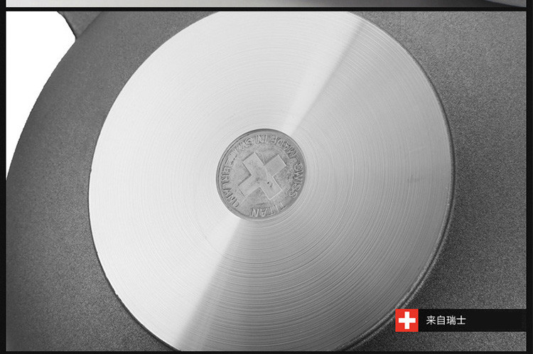 康宁旗下Swiss Titan瑞仕钛金不粘锅 32cm中华炒锅+硅胶平铲二件套ST-32WKTUR/JD