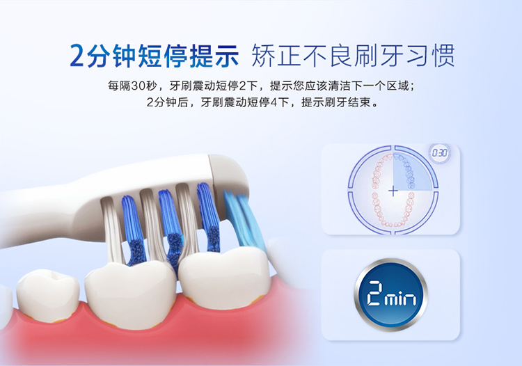 
                                        博朗 欧乐B（Oralb）电动牙刷 成人声波震动牙刷（自带刷头*2）S15.523.2                  
