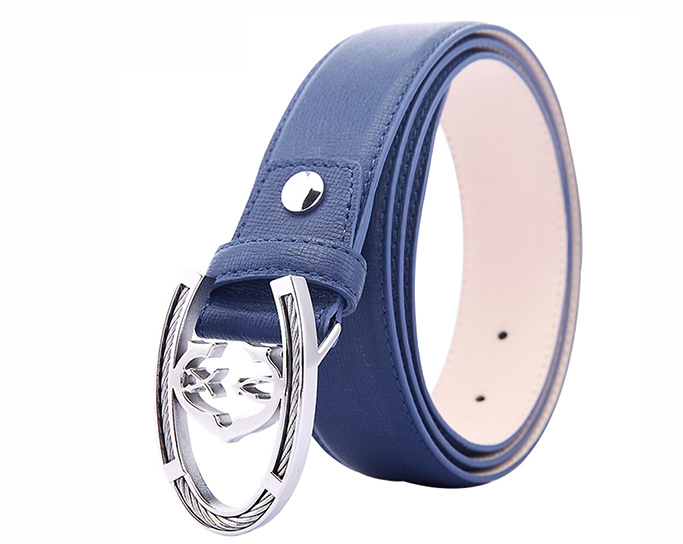 夏利豪 charriol男士时尚腰带商务时尚针扣皮带 l2b205w-02