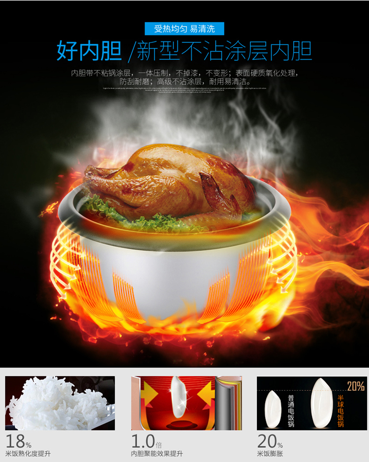 半球（Peskoe） CFXB30-5M 电饭锅（3升）  