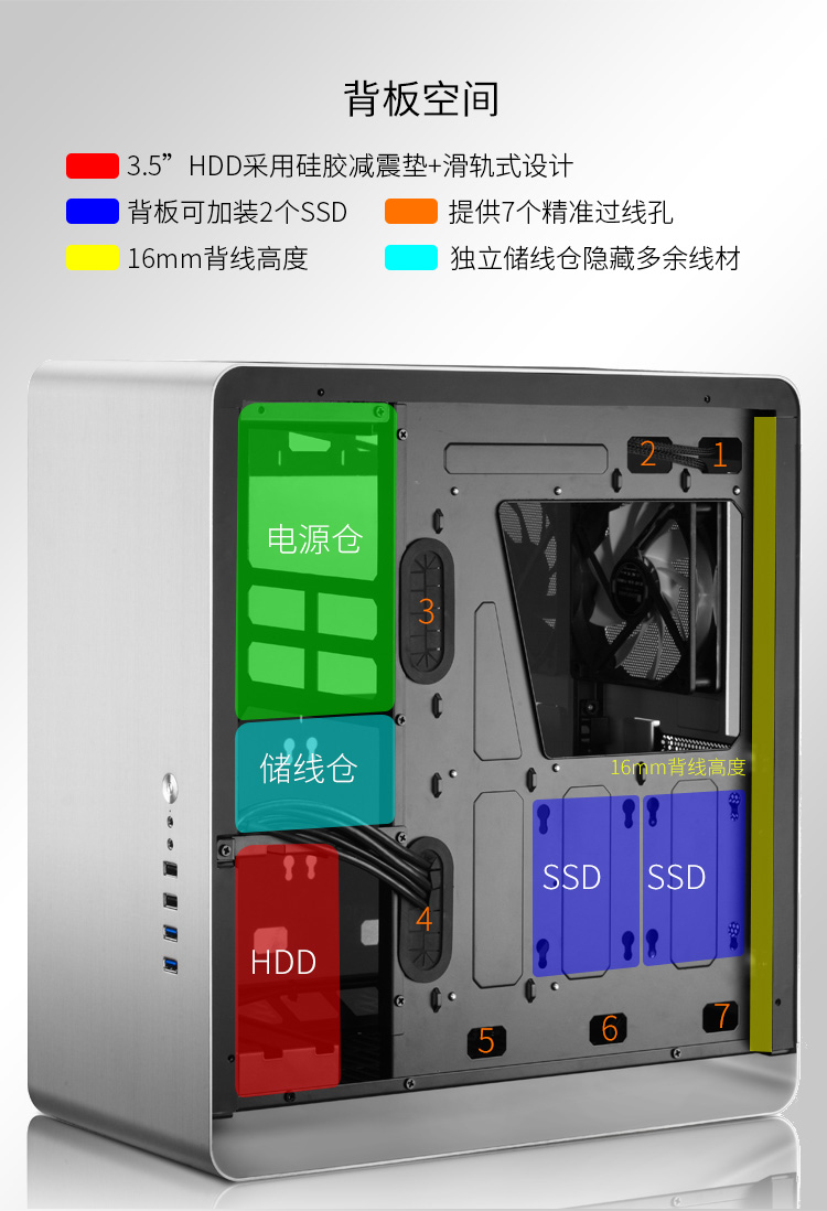 乔思伯（JONSBO）UMX4 侧透标准版 银色 中塔式机箱...-京东