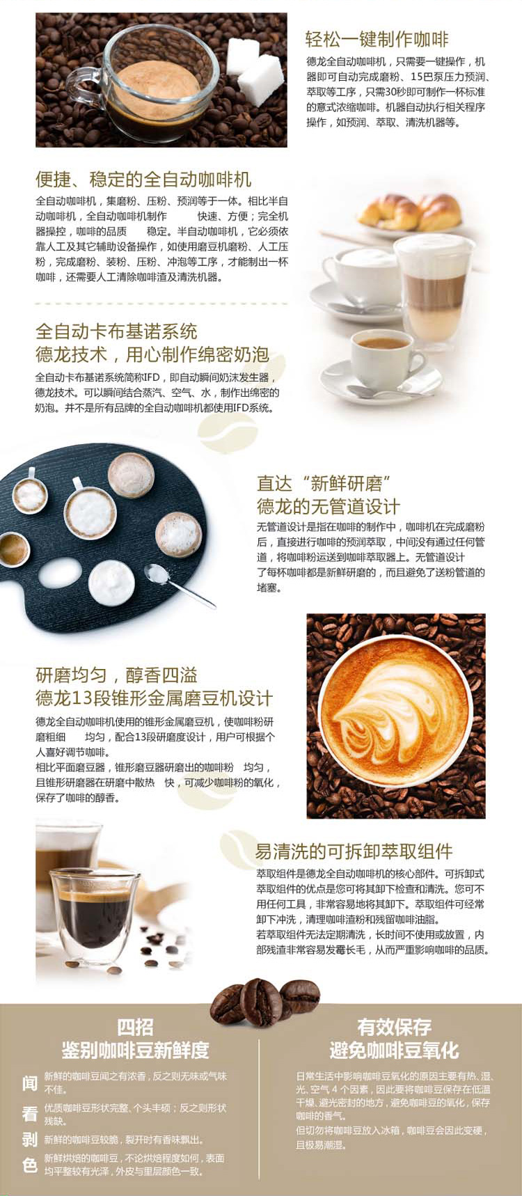 
                                        意大利德龙（Delonghi） KG40 磨豆机 家用 电动 不锈钢 按压研磨 咖啡研磨机                
