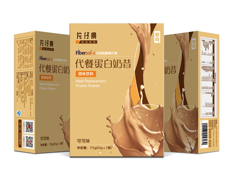 片仔癀 代餐蛋白奶昔 代餐粉 膳食纤维固体饮料25g/包*7袋装(可可味)
