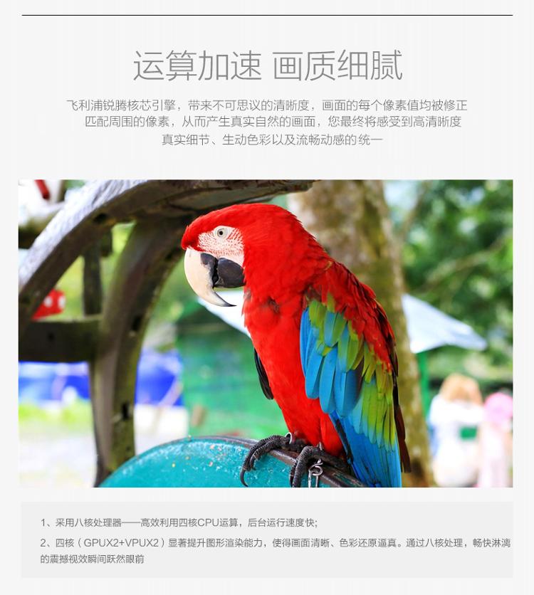 飞利浦（PHILIPS）43PFF5650/T3 43英寸 8核Andriod4.4智能(舒视蓝、抗蓝光)护眼全高清LED液晶电视（黑色）