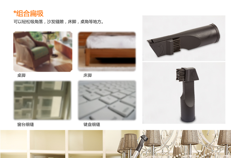 海尔（Haier）吸尘器 ZW1401A 无耗材迷你旋风 家用