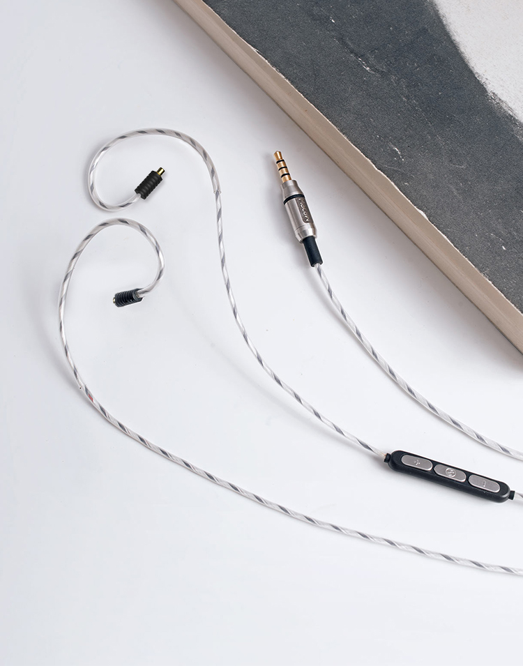 脉歌(macaw) n1 有线hifi耳机mmcx接口 编织镀银连接线 三键线控 带麦