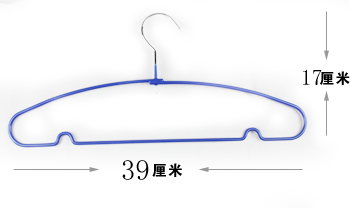 【京东超市】俏天下 浸塑衣架 防滑轻便衣架12只装QTX1505