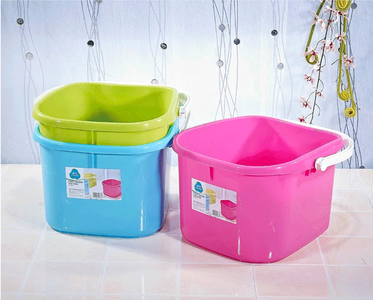 
                                        
                                                            茶花 塑料盆塑料桶水桶舒益洗脚盆 0351                