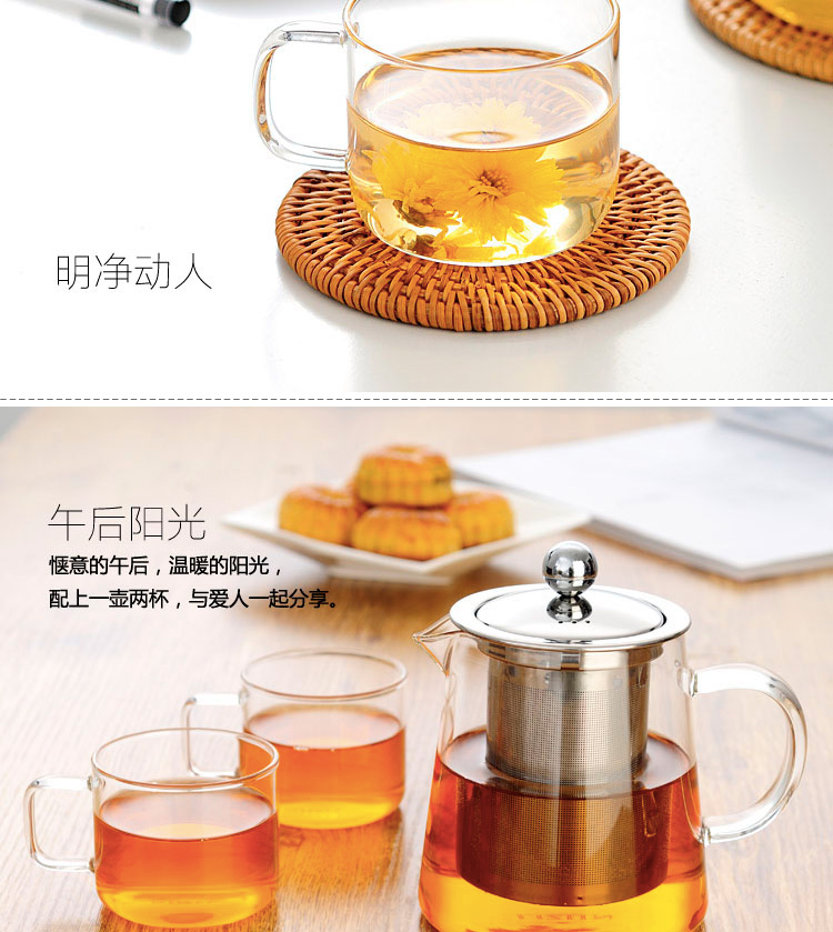 绿珠lvzhu 100ml纯手工吹制功夫茶小茶杯 加厚高硼硅耐热透明玻璃品茗杯（两只装）C001
