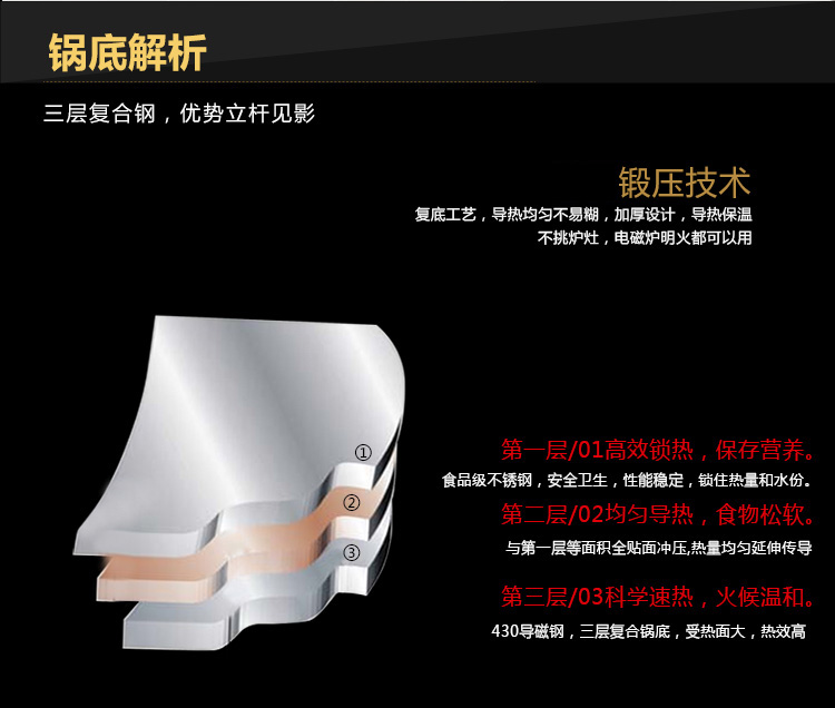 
                                        【京东超市】金钥匙（GOLDEN KEY） 蒸锅 26cm不锈钢日式复底多用 KL-26D8F                