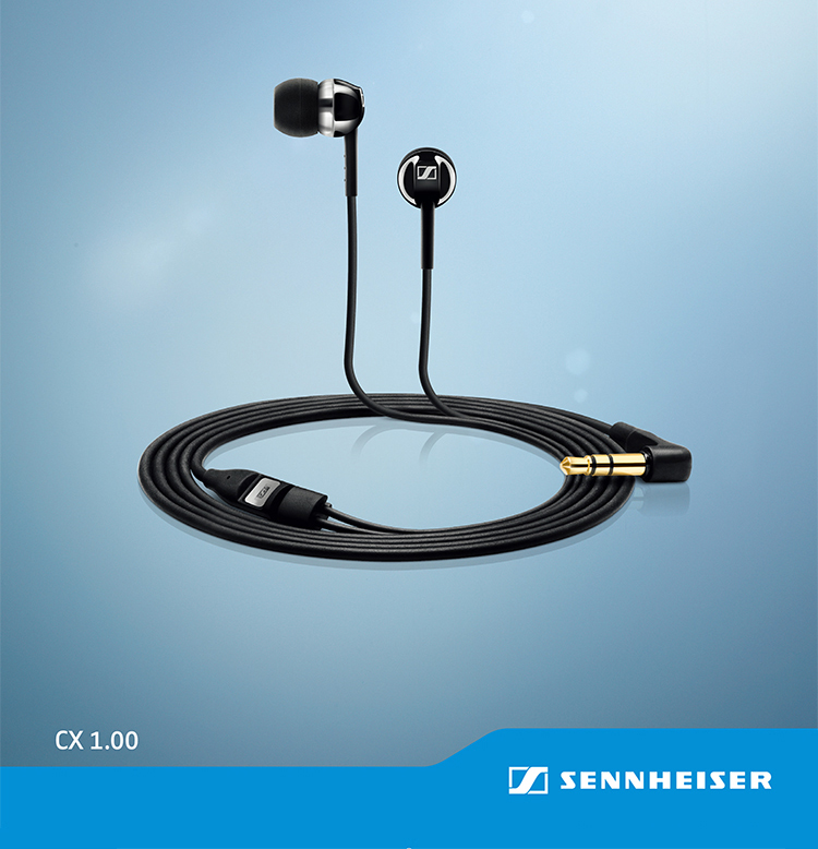 
                                        
                                        森海塞尔（Sennheiser） CX1.00 Black 时尚入耳式耳机 黑色                
