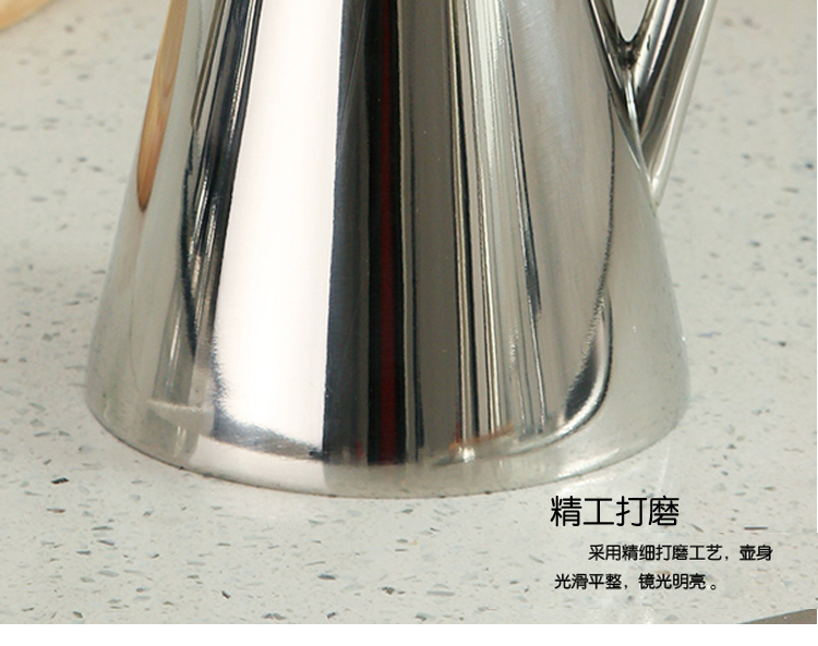 欧润哲 油瓶 1L 304不锈钢高档厨房防漏油壶